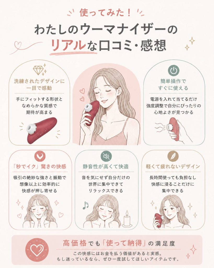 【使ってみた】わたしのウーマナイザーの口コミ・感想